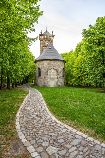 Chapel Holy Cross End Calvary Jiretin Pod Jedlovou Czech Republic — Stock Photo, Image