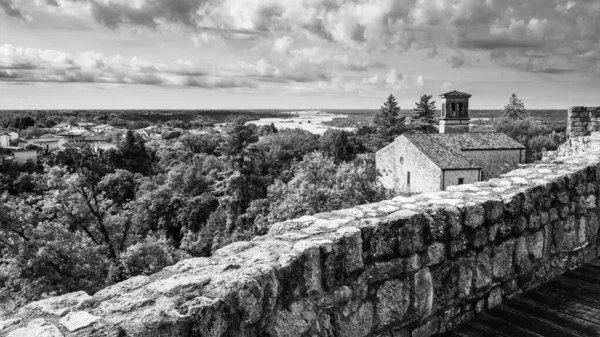 Belltower Peters Church Castle Ragogna Tagliamento River Pinzano Friuli Italy — Foto Stock