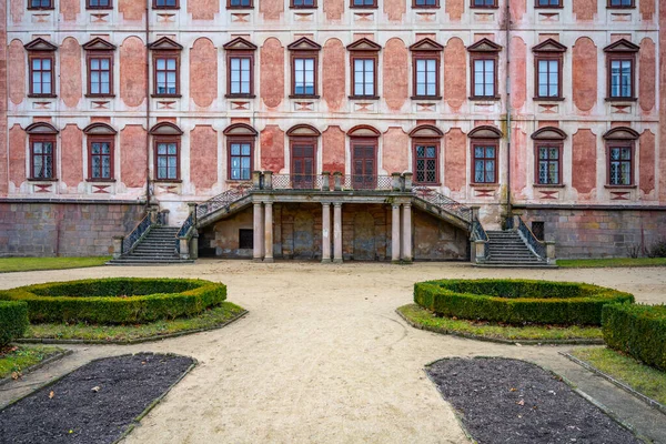 Libochovice Chateau Edificio Storico Barocco Con Bellissimo Parco Situato Nelle — Foto Stock