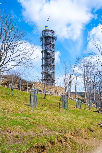 Деревянная Смотровая Башня Маяк Яры Чимрман Причовице Чехия — стоковое фото