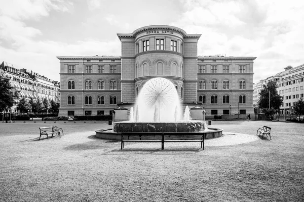 Dandelion Fountain 스웨덴어 Maskrosbollen Norra Latin Boutique House Stockholm Sweden — 스톡 사진