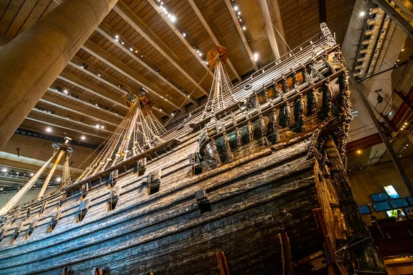 Vasa Viejo Buque Guerra Sueco Madera Hundió Agosto 1628 Salvado — Foto de Stock