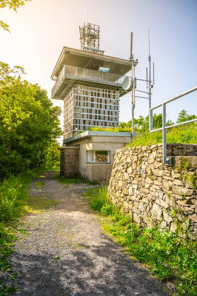 Luz Almanya Yeni Gözcü Kulesi Laushce Lusatian Dağları Çek Cumhuriyeti — Stok fotoğraf