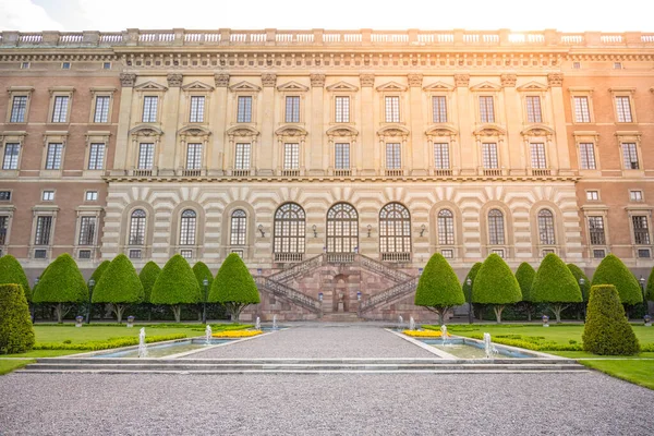 Royal Palace Swedish Kungliga Slottet Oficiální Sídlo Jeho Veličenstva Kings — Stock fotografie