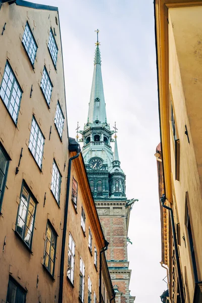 德语教堂 瑞典语 Tyska Kyrkan Aka Gertrudes Church Old Town Stockholm — 图库照片