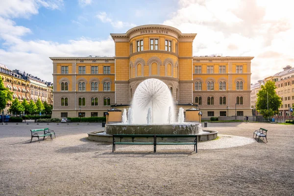 Pampeliška Fontána Švédština Maskrosbollen Norra Latin Boutique House Stockholmu Švédsko — Stock fotografie