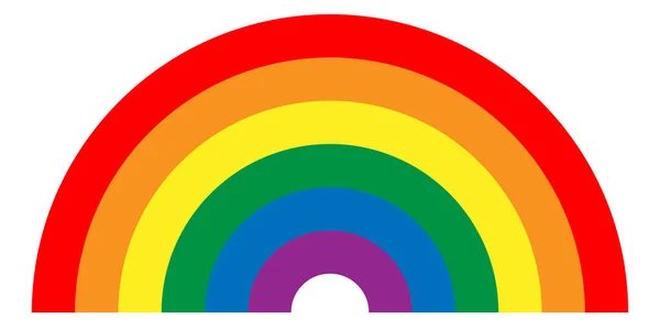 Pride Rainbow Lesbian Gay Bisexual Transgender Symbol Vector Illustration — Stock vektor