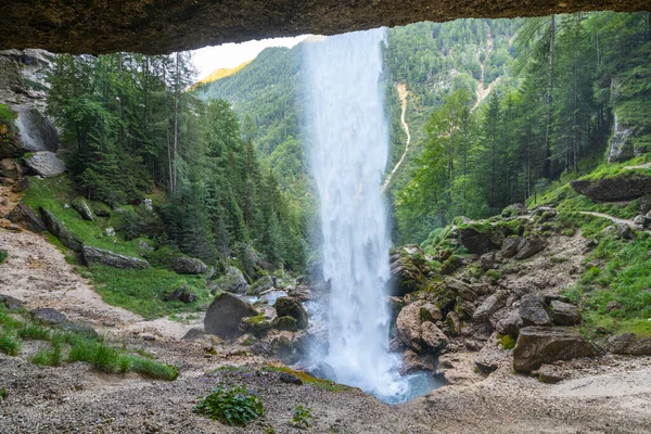 Pericnik Waterfall Path Julian Alps Slovenia — ストック写真