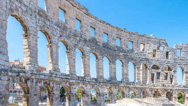 Pula Arena Croatian Pulska Arena Roman Amphitheatre Located Pula Istria — Foto Stock