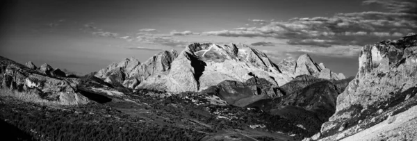 Marmolada Highest Mountain Dolomites Summit Punta Penia 3343 Italy Black — 스톡 사진