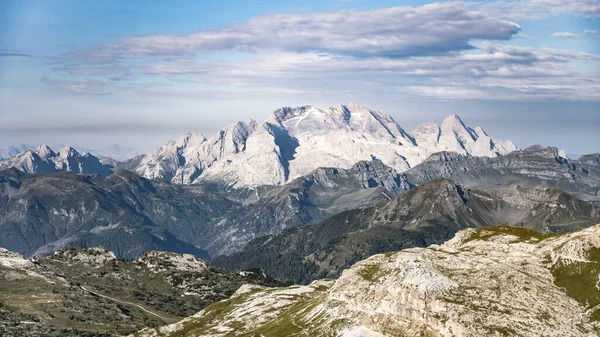 Marmolada Highest Mountain Dolomites Summit Punta Penia 3343 Italy — Stock fotografie