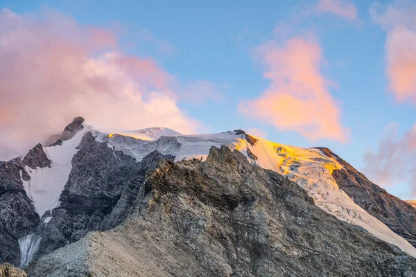 Sunny Morning Ortler Mountain 905 Highest Peak Tyrol Former Austrian — Stockfoto