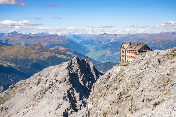 Alpine Landscape Julius Payer House Ortler Norlam Route Eastern Alps — Stock fotografie