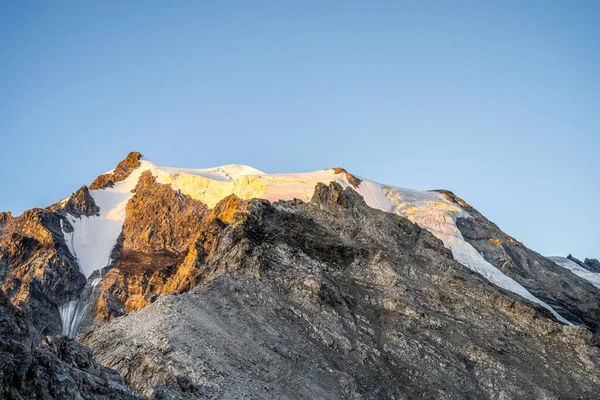 Sunny Morning Ortler Mountain 905 Highest Peak Tyrol Former Austrian — Zdjęcie stockowe