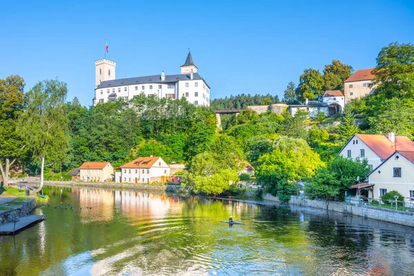 Rozmberk Castle Vltava River Rozmberk Nad Vltavou Czech Republic — Stock Photo, Image