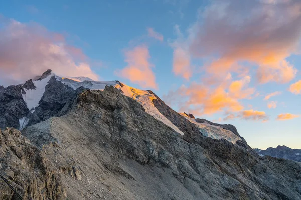 Sunny Morning Ortler Mountain 905 Highest Peak Tyrol Former Austrian — Stock Photo, Image