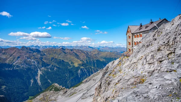 Alpine Landscape Julius Payer House Ortler Norlam Route Eastern Alps — Stock fotografie