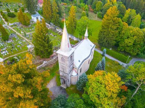 Iglesia Neo Renacentista San Pedro Pablo Soleada Puesta Sol Otoño —  Fotos de Stock