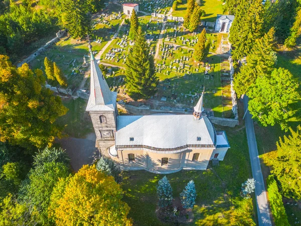 Iglesia Neorrenacentista San Pedro Pablo Soleada Tarde Otoño Tanvald República — Foto de Stock