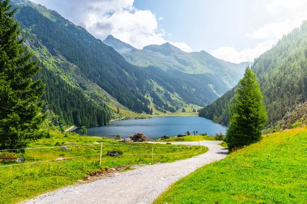 Idyllic Mountain Landscape Riesach Lake Schladminger Alps Austria — Photo