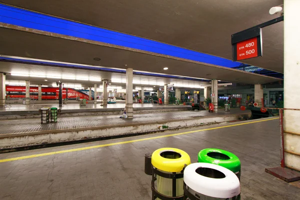 Reportage: railways's italian train and Stations. Santa Maria Novella in Florence. — Stock Photo, Image