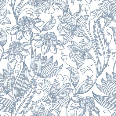 Seamless floral background clipart