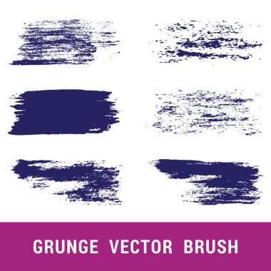 vektör grunge fırçalar kümesi. el çizilen illüstrasyon