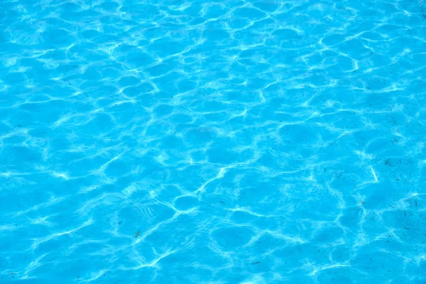 Wind Makes Water Ripple Blue Swimming Pool Reflecting Sun Rippled — 图库照片
