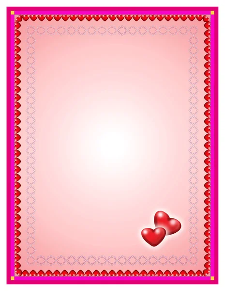 Illustration de carte postale Saint-Valentin — Photo