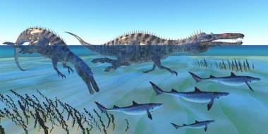 Suchomimus avcılık balık