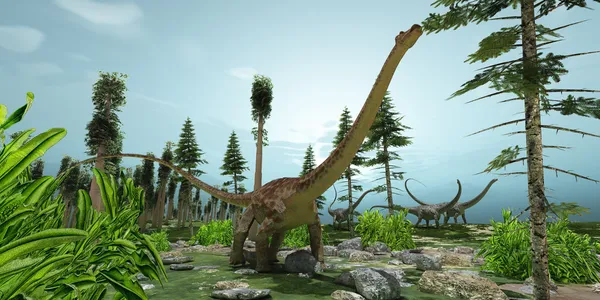 Diplodocus wereld — Stockfoto