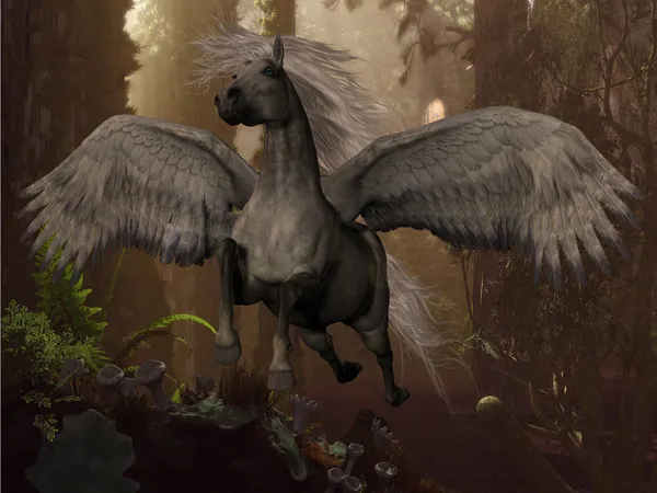 Fliegender Pegasus — Stockfoto