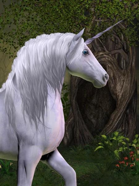 Caballo unicornio — Foto de Stock
