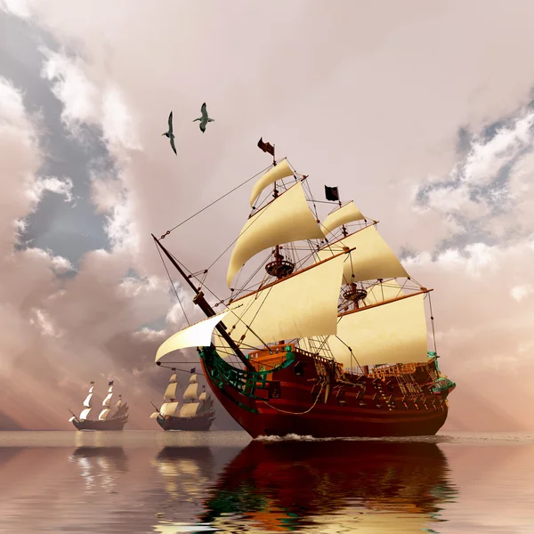 Ancient Ships — Stock Photo, Image