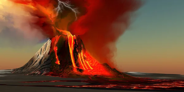 Vulcano Hawaii — Foto Stock