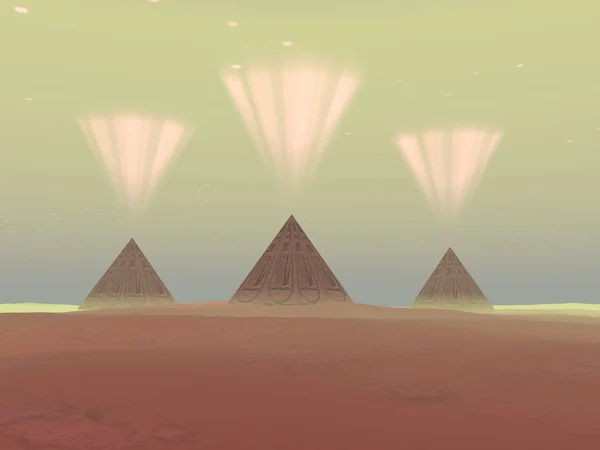 Cosmic Pyramids — Stock Photo, Image