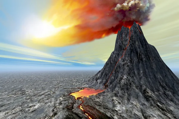 Erupcji — Zdjęcie stockowe