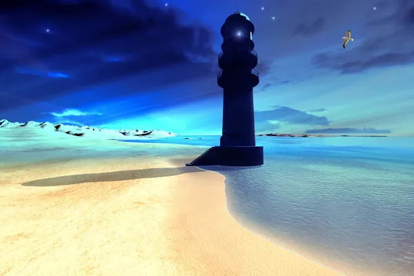 Luz de isla de arena — Foto de Stock