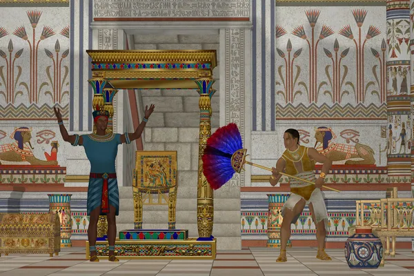 Hommes égyptiens antiques — Photo