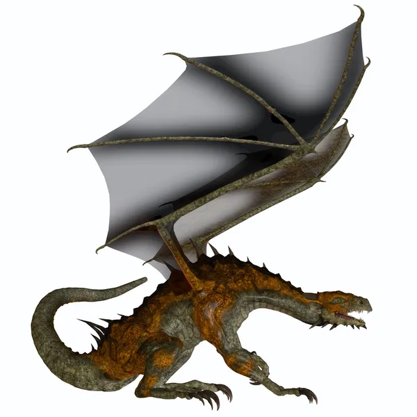 Hunter dragon profili — Stok fotoğraf
