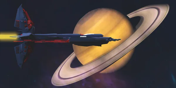 Látogatás Saturn — Stock Fotó