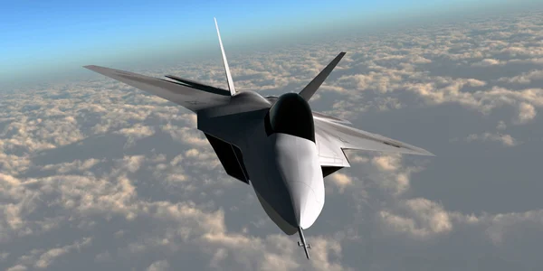 F-22 винищувачів jet — стокове фото