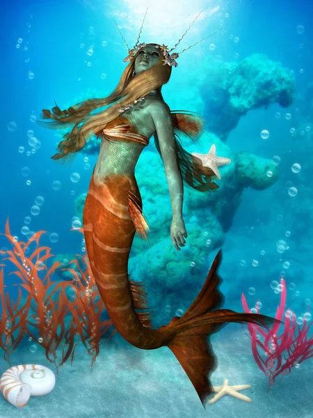 Seawater Mermaid — Stock Photo, Image