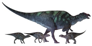 maiasaura dinozor bebekler ile