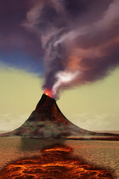 山の火山 — ストック写真