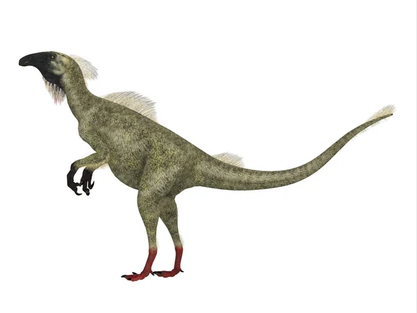 ビピアオサウルス Beipiaosaurus は白亜紀の中国に生息した羽毛恐竜である — ストック写真