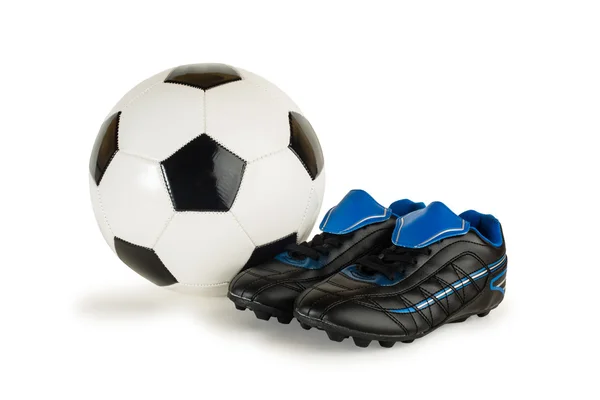 Fußball und Fußballschuhe — Stockfoto