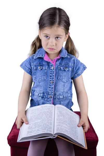 Chica con un libro — Foto de Stock