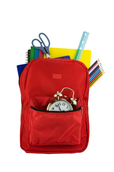 Backpack and Stationery — Stock Photo, Image