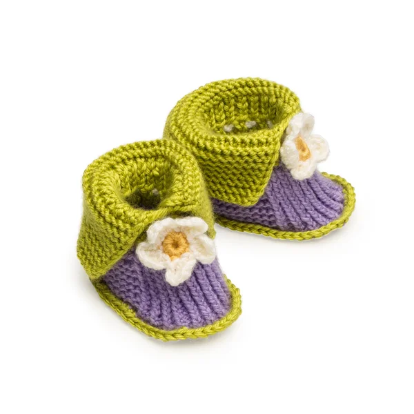 Handgemaakte baby schoenen — Stockfoto